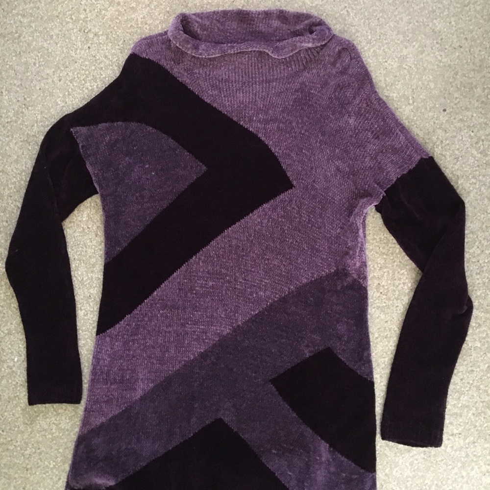 Handwoven velour  sweater